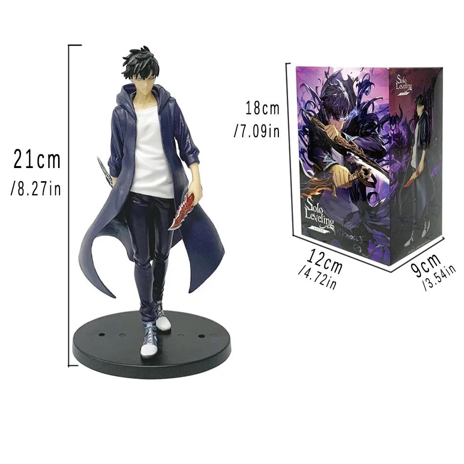 Solo Leveling Shadow King Figure Sung Jinwoo Cheng Xiaoyu Handheld Model Desktop Ornament Anime Collection Model Gift