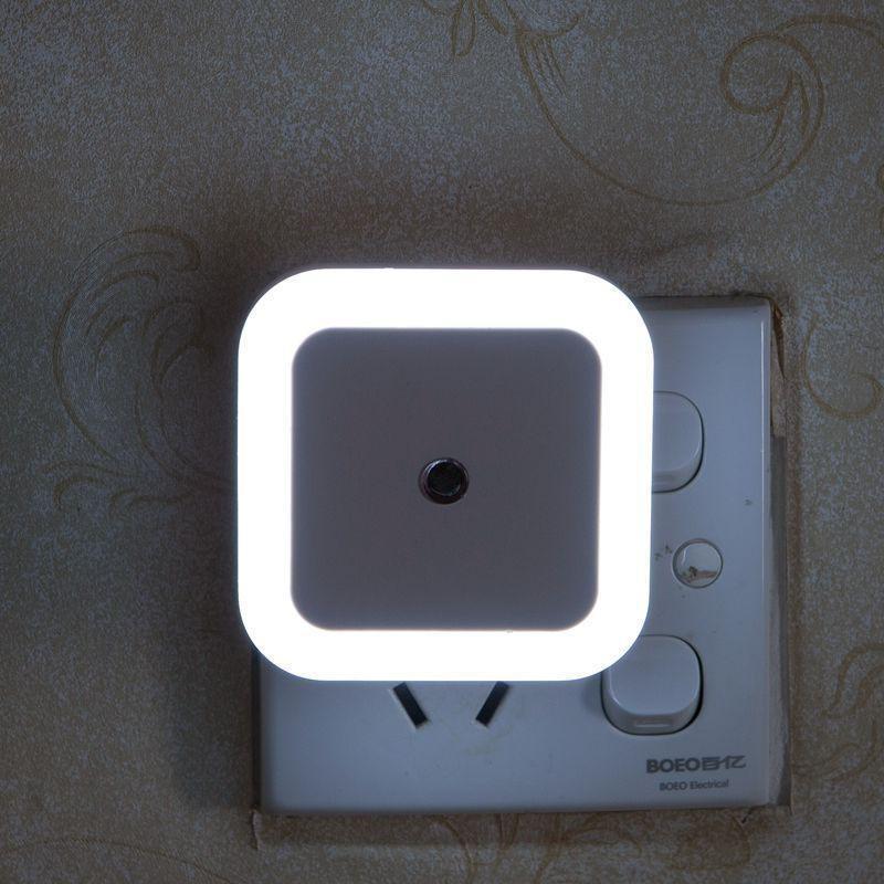 1Pcs MIni LED Night Light Sensor Control Induction Energy Saving Sleeping Night Light 110V-220V For Baby Room Bedroom Corridors