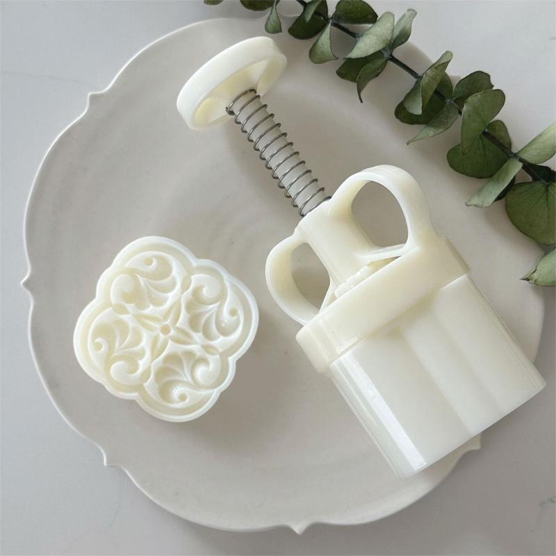 Mooncakes Molds Cookie Stamps Dessert Baking Tool Hand Pressure Chinese Pastries Mould for Celebration and Gatherings