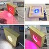 LED Lights Display Base Wooden Lighted Base Stand Compatible for w/ La-ser Crystal Glass Resin Art Colorful /White/Warm