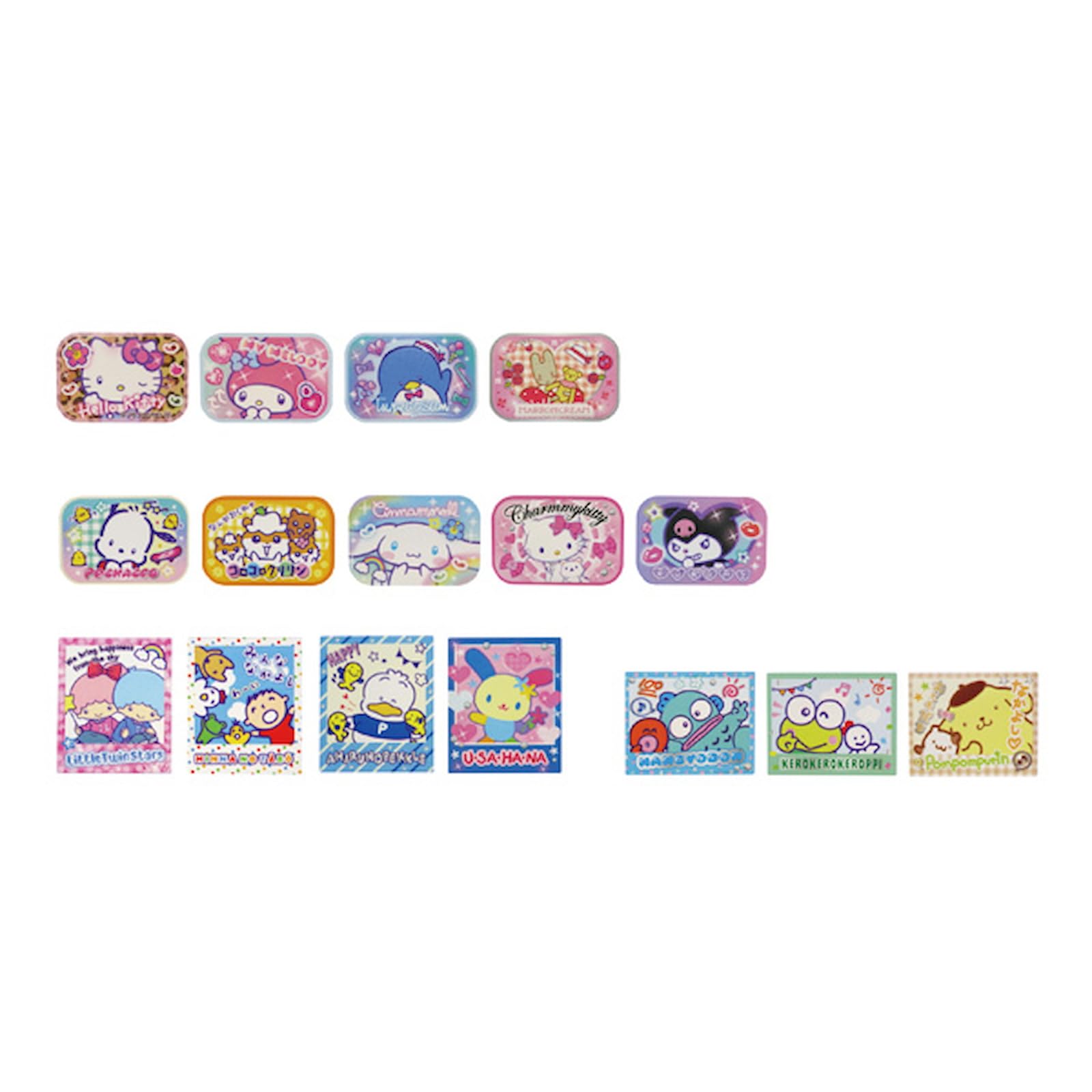 Персонажи компании K Sanrio (Воспоминания Мунекюн) Наклейка-хлопья A SAM-FS-A