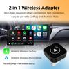 2in1 Wireless CarPlay Dongle Wireless Android Auto Adapter AI Smart Box For Car With Wired CarPlay Car Intelligent Systems