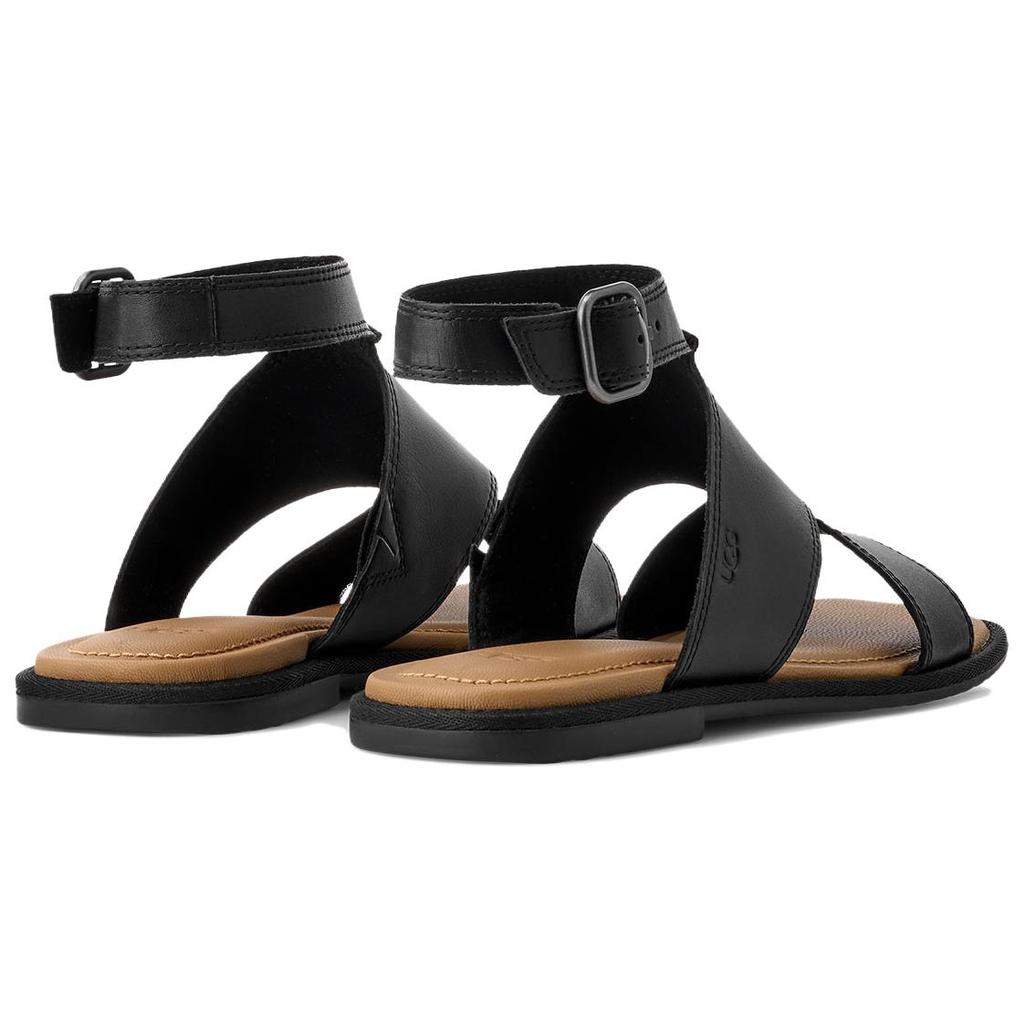 UGG Delray Leather Fashion Comfortable Slide Sandals Women Sandals Black 1167473-BLK