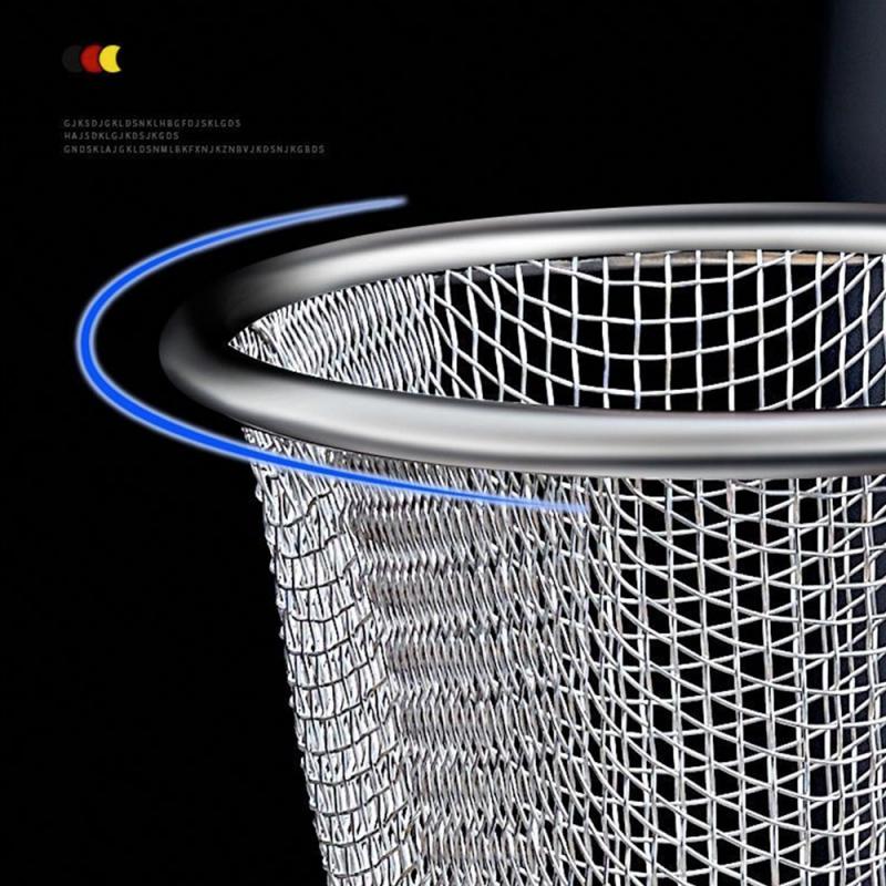 304 Stainless Steel Noodle Drainer Filter Mesh Sieve Household Kitchen Hot Pot Colander Fishing Noodle Spoon Frying Filter Spoon