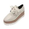 Women's Shoes Slip-on Ladies Vulcanized Shoes Lace-up Moccasins Patent Leather Wedge Heels Non-slip Sneakers for Women