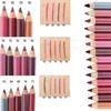Matita labbra in legno 28color impermeabile Lady Charming Lip Liner Makeup Strumento cosmetico a lunga durata per donna Matita morbida
