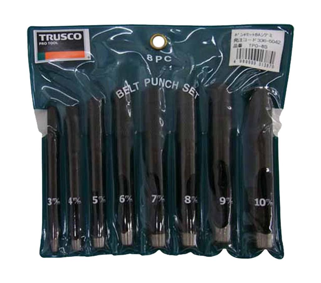 TRUSCO Punch Set, 8-Piece Set, TPO-8S