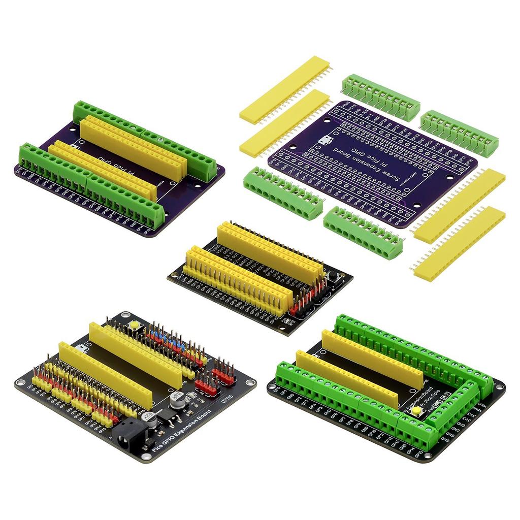 Κάρτα Επέκτασης Raspberry Pi Pico Διασπάσεις GPIO Προσαρμογέας Επέκτασης Ενσωματωμένες Αρσενικές και Θηλυκές Κεφαλίδες για Pico