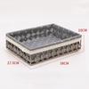 Creative Multicolor Storage Basket Multi-porpose Flower Pattern Storage Tray Weaving Multi-size Storage Box Home Decoration