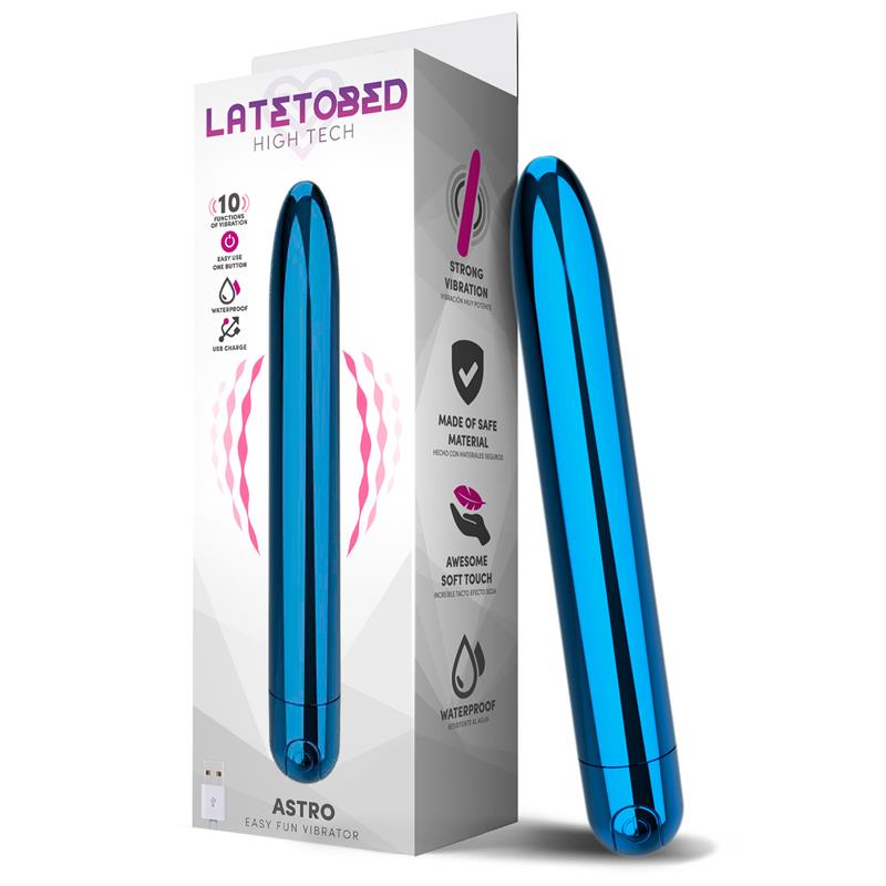 Astro Vibrator 10 Functions 18.5 Cm USB Blue