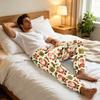 Herrjulpyjamasbyxor Varma byxor för vintern