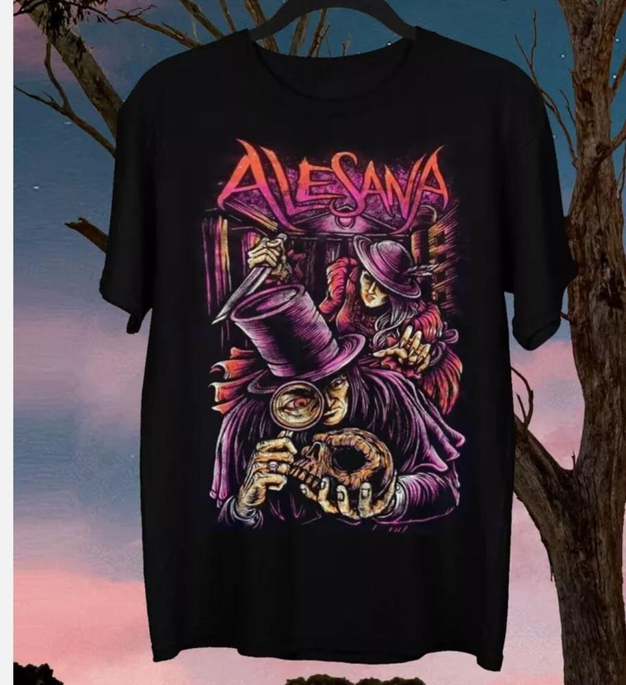 Rare Alesana American Emocore Band Black Unisex All Size T-Shirt Unisex T-Shirt M