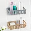 New Shelf Bathroom Adhesive Storage Rack Hooks Kitchen Home Decoration Corner Shower Shelf Rack Storage Rack Accessories