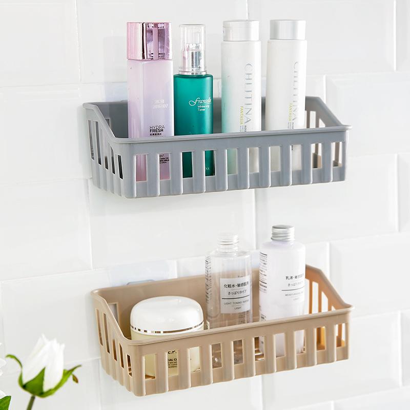 New Shelf Bathroom Adhesive Storage Rack Hooks Kitchen Home Decoration Corner Shower Shelf Rack Storage Rack Accessories
