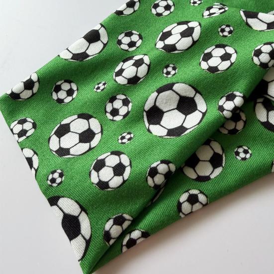 Unisex Headband Football Themed Print High Elasticity Hair Band Non-Slip Design Moisture-wicking Running Headband Sport Hair Accessory