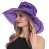 Women's Organza Wide Sun Hat Foldable UV Beach Hat