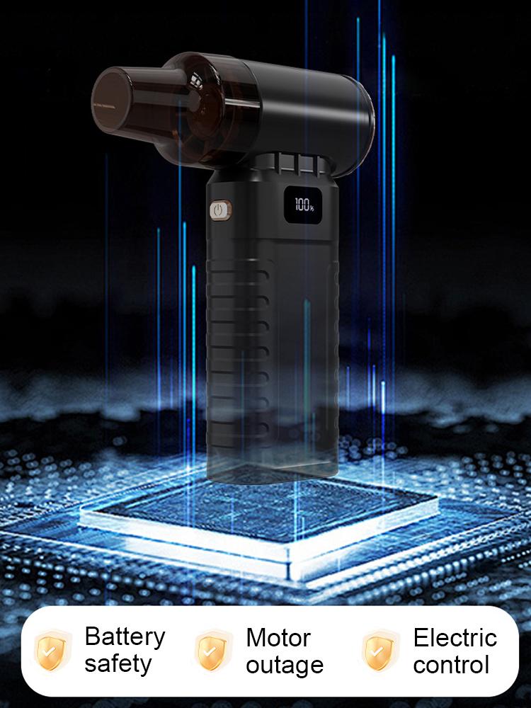 Turbo Jet Fan 90000RPM Wind Speed 50m/s Portable Fan Mini Air Blower Outdoor Camping BBQ Powerful Blower Keyboard Dust Cleaning