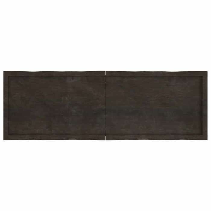 VidaXL Dessus de table bois chêne massif traité bordure assortie 364036