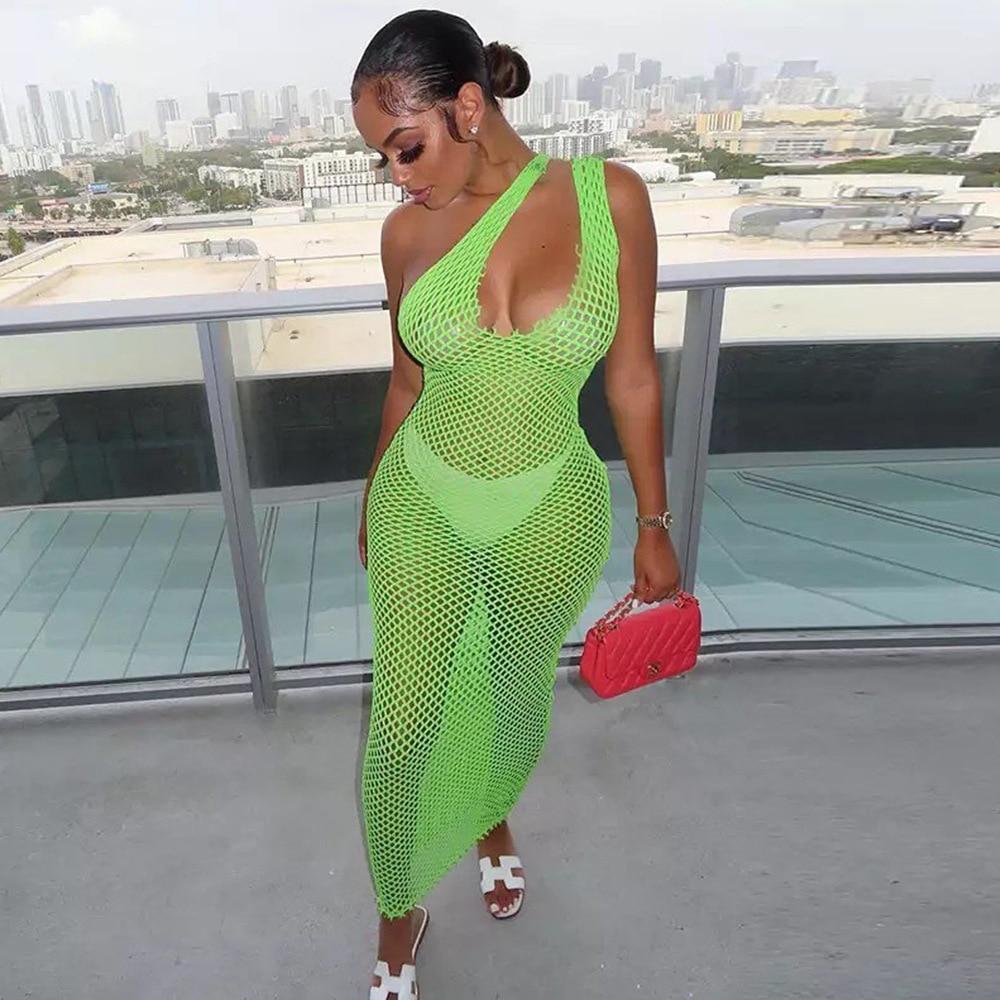 2023 sommer Sexy Mesh Kleid Strand Kleid Mode Frauen Casual Ärmellose Sommerkleid Frauen Kleidung Femme Elegante Robe Vestidos 27925