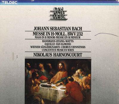CD NIKOLAUS HARNONCOURT - Mässa i h-moll, BWV 232 = Mässa i TELDEC835019 TELDEC Tyskland Klassisk Begagnad