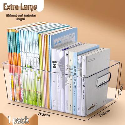 Transparent Acrylic Desk Book Stand & Organizer