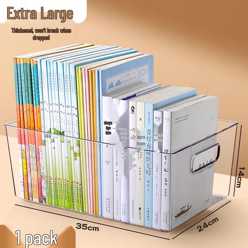 Transparent Acrylic Desk Book Stand & Organizer