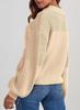Women's Lantern Sleeve Round Neck Pullover Sweater