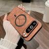 Luxury Leather Deer Phone Case for Google Pixel 7 7A 8 8A 9 9A 10 Pro XL For Magsafe Magnetic Wireless Charging Back Cover