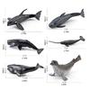 12PCS Mini Sea  Toys for Kids Plastic Sea Animals Doll Simulation Ocean Animals Figures Model Gift