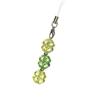Fashion Beaded Phone Charm Lanyard for Women Girls Crystal Four Leaf Clovers Keyring Stylish Keychain Bag Purse Pendant