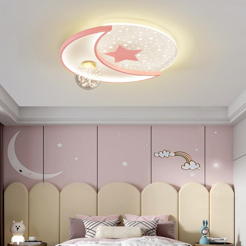 Children's Room LED Ceiling Light Nordic Luxury Starry Sky Bedroom Light Cute Girl Boy Baby Room Nursery Home Decoration Light