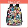 Alphabet Lore Backpack For Students Nylon School Bag With Front Pocket And Adjustable Straps