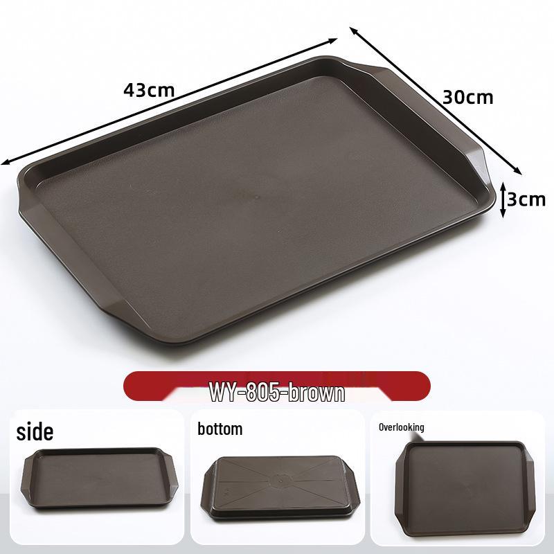 Non-Slip Rectangular Burger Tray for Restaurants