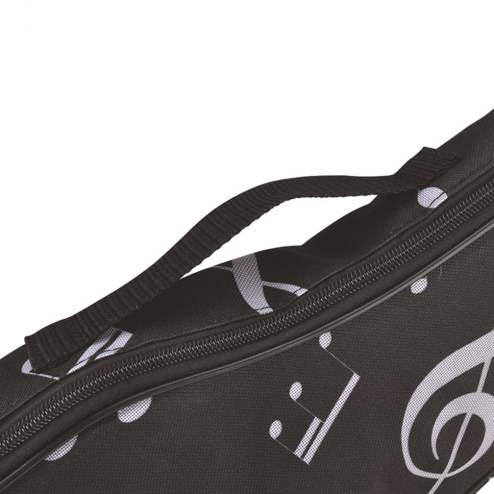 21 Inch Ukulele Bag 10mm Sponge Soft Case Oxford Cloth Musical Note Pattern Hawaii Guitar Waterproof Backpack