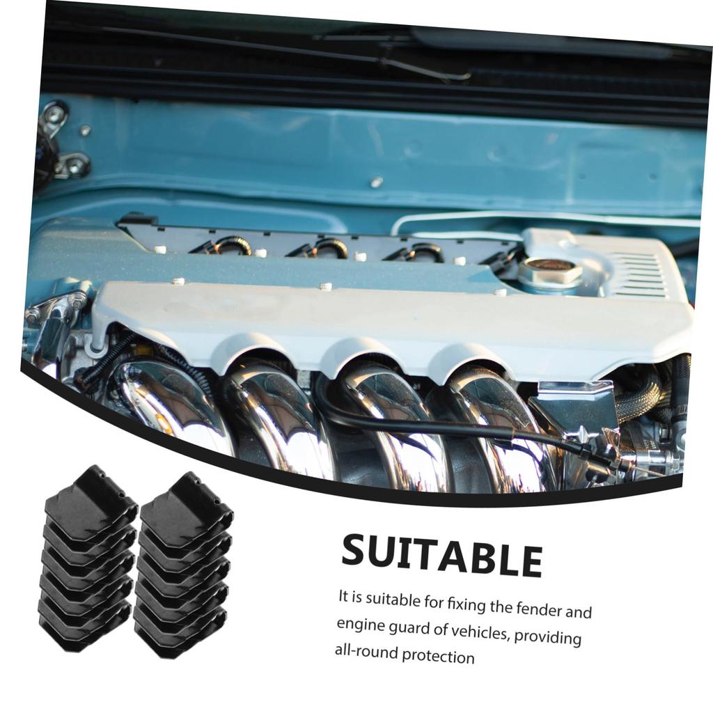 LIFKOME 10pcs Fender Buckle Trailer Wire Clips Wire Retainer Car Clip Fastener Car Door