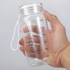 Leak Proof Microwave Safe Glass Drinkware 300ml With Measurement Scale Portable Water Bottle For Milk Juice Coffee