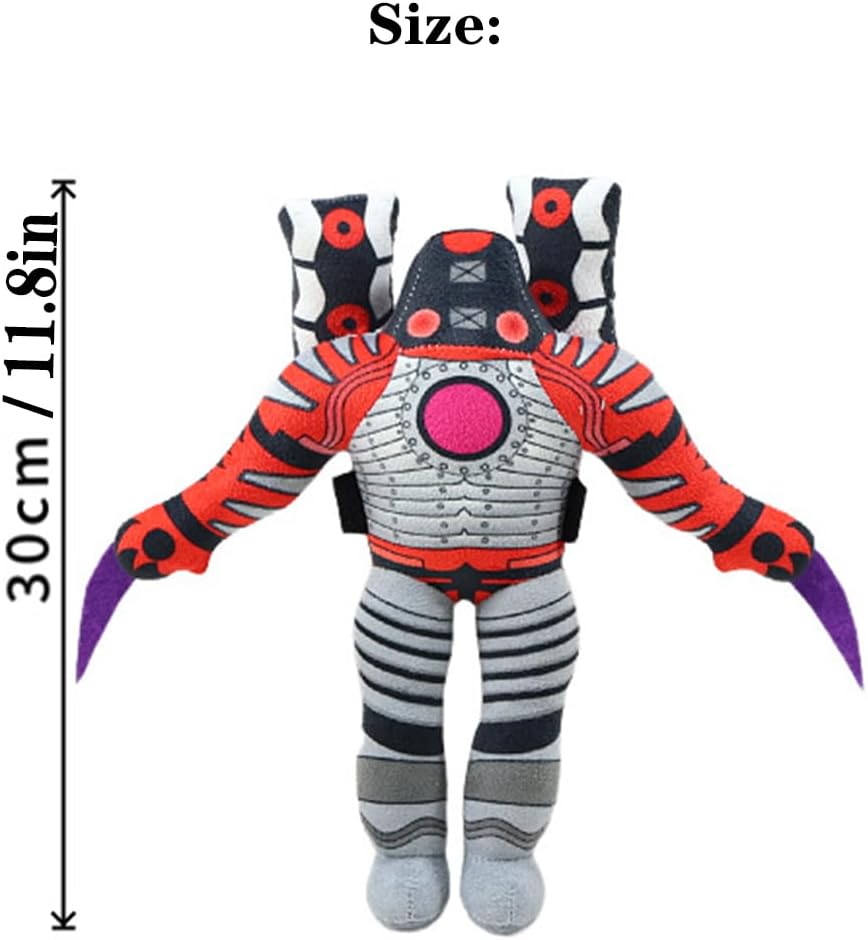 Upgraded TTan Drill Plush Skibi Toilt Plush Toy Stuffed Animal Toy Game Doll Toy Stuffed Doll Birthday Gift (TTAN SPKMan)
