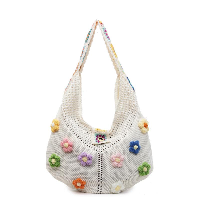 Relaxation Bag Women's Large-capacity New Knitted Bag Holiday Wind Seaside Beach Bag Tide