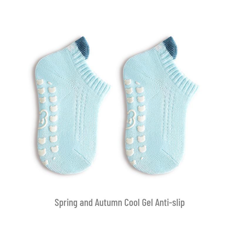 Rutschfeste Kleinkind-Baumwollsocken für Jungen und Mädchen - Frühling & Herbst