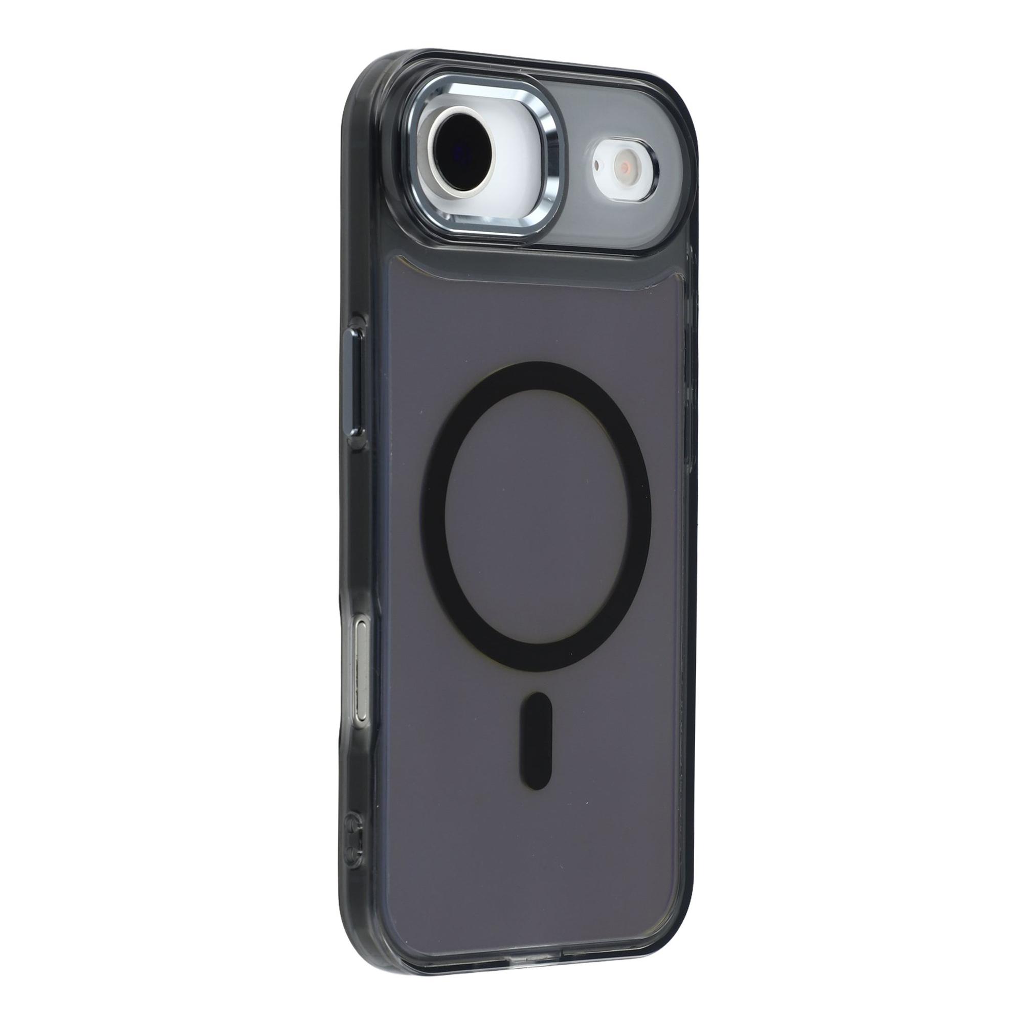 

For iPhone 17 Air Case Compatible with MagSafe Color Changing TPU Phone Back Cover Black