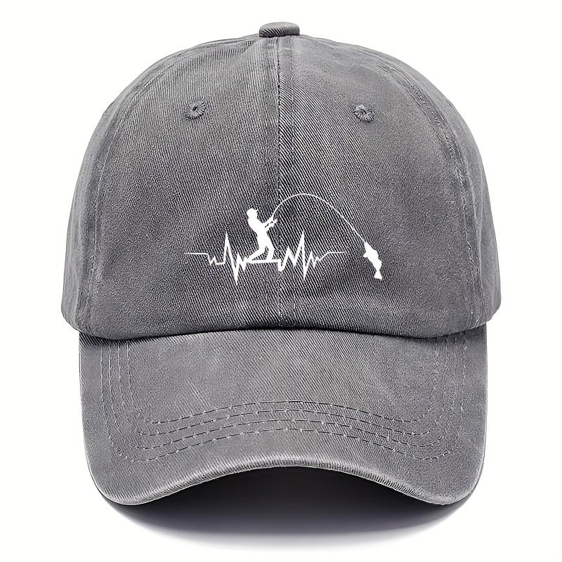 

Men Women Vintage Washed Fishing Baseball Cap UPF Sun Protection Wide Brim Dad Hat Suitable for Golf Driving One Size