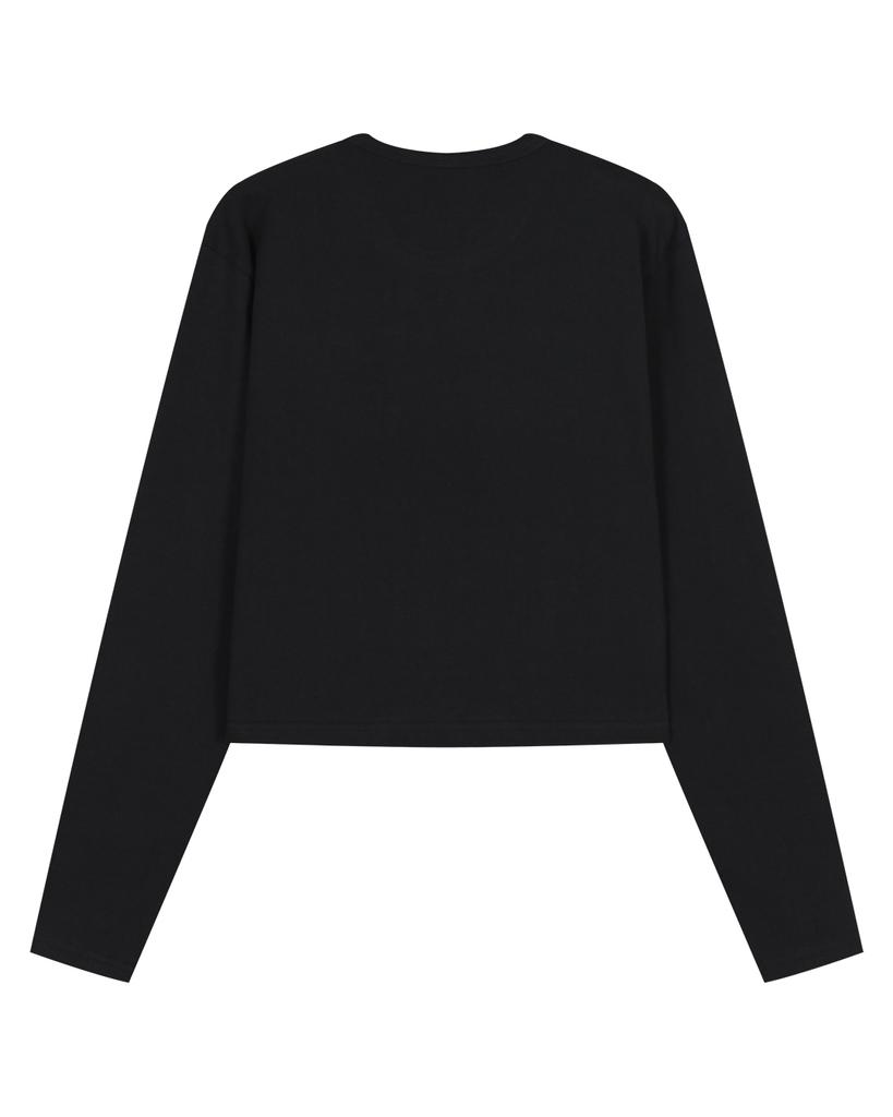 Heojin Butterfly Crop Long Sleeve_Black (Thumb Hole)