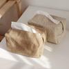 Nordic Cotton Linen Cloth Art Tissue Box Holder Car Tissue Holder Desk Table Napkin Holder Home Decor Handkerchief Box Gift