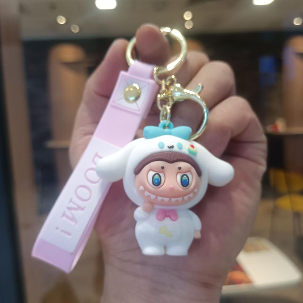 Buck Tooth Sheep Keychain Cute Cartoon Doll Schoolbag Pendant Car Key Chain Gift