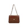IELGY Brown Messenger Bag, Commuter Soft Leather Large Capacity Shoulder Bag