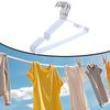 Clothes Hangers 10X Non Slip Hangers For Clothes With Shoulder Grooves Load-Bearing Wardrobe Storage For Skirt Ties Down Jackets