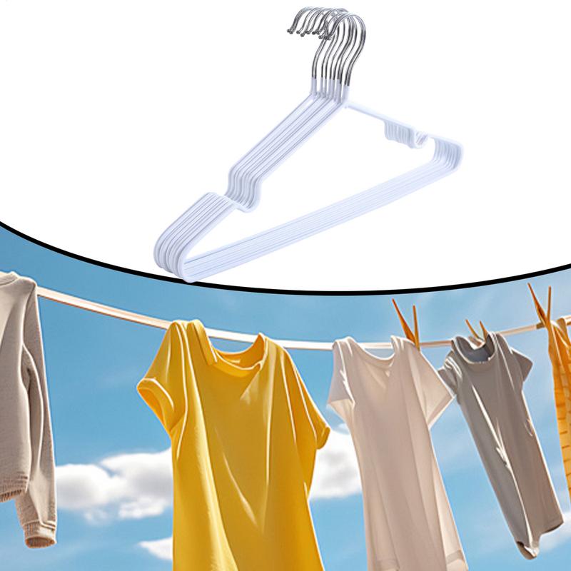 Clothes Hangers 10X Non Slip Hangers For Clothes With Shoulder Grooves Load-Bearing Wardrobe Storage For Skirt Ties Down Jackets