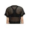 Jordan Crop Tops Women's Black Crew Neck Moderate CZ1892-010