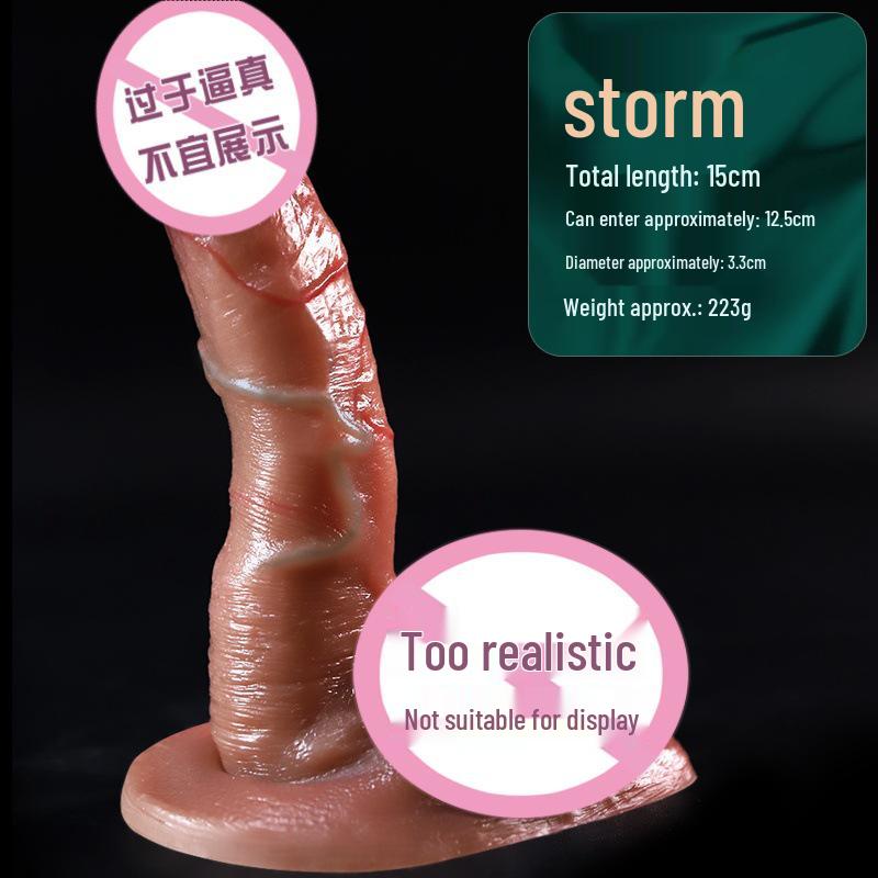 Long Love Realistic Silicone Dildo - Soft Flesh Electric Adult Toy for Female Pleasure