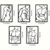 Modern Metal Wall Art Abstract Design for Bedroom Bathroom Living Room Festival Statue Decor Wall Sculptures Home Aesthetics Decorative Plaque